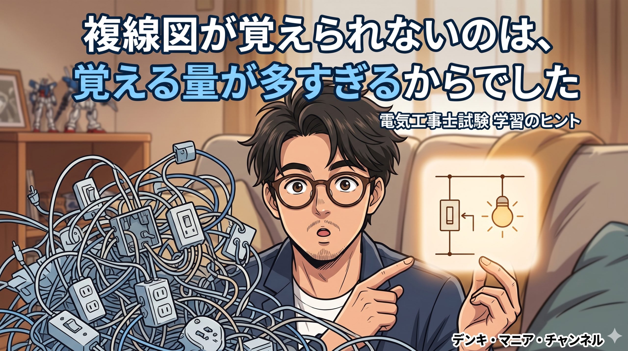 複線図が覚えられないのは、覚える量が多すぎるからでした